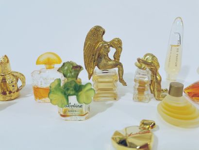 Lot of perfume bottles, eau de toilette and...