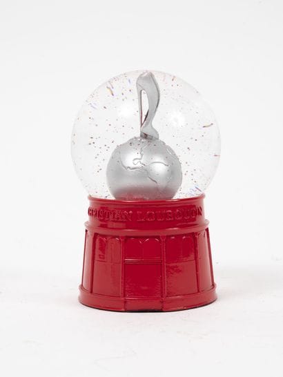 LOUBOUTIN
Sequined snow globe style paper...