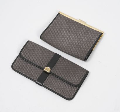 CHRISTIAN DIOR
Wallet and purse in grey blue...