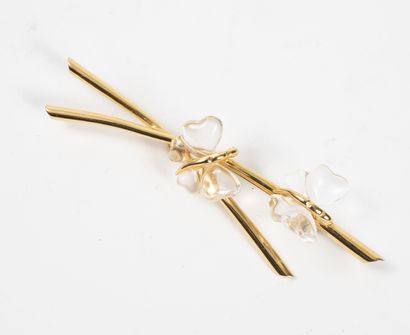 LALIQUE
A gilt metal and colorless crystal...
