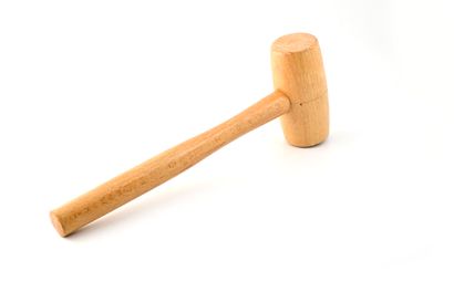 
Hammer held by Teddy Riner during the auction...