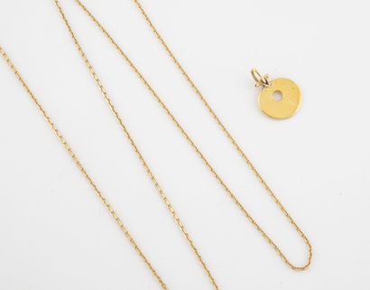 Yellow gold (750) necklace chain. 

Spring...