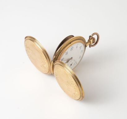 Montre de gousset en or jaune (585).

Couvercles...