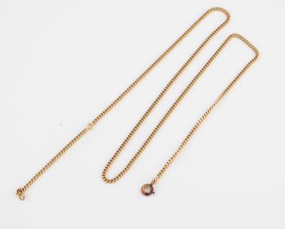 Necklace chain with curb chain. 

Spring...