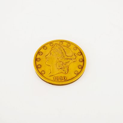 ÉTATS UNIS
Pièce de 20 dollars or, Type Liberty,...