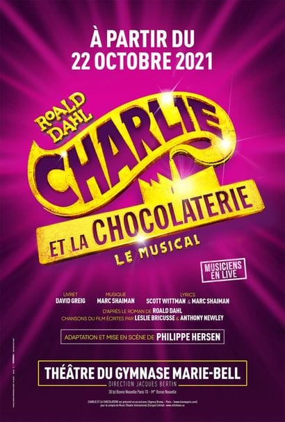 4 places Charlie et la Chocolaterie – Théâtre...