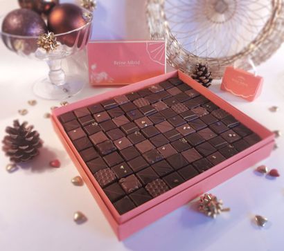 Une boîte de 90 chocolats 