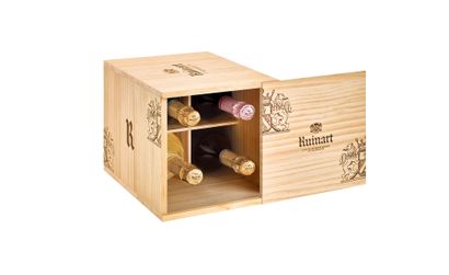 Caisse-découverte Ruinart de 4 bouteilles...