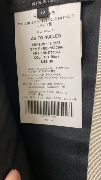 Rochas dress-Size 40, in black, 55% polyamide,...