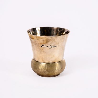 CARDEILHAC
Silver kettle (950) with flared...