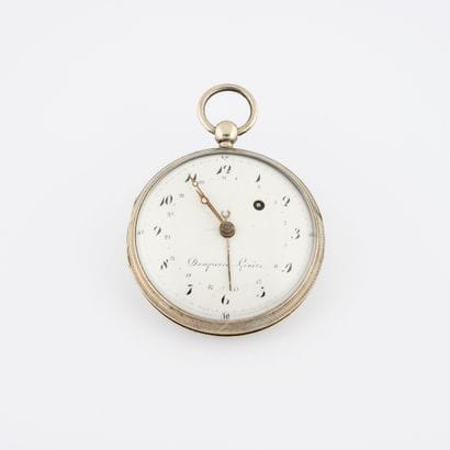 DAMPIERRE à Genève
Large silver pocket watch...