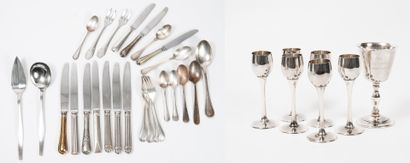 CHRISTOFLE

Lot of silver plated metal including:




-...