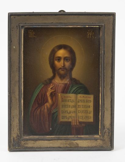 RUSSIE IMPERIALE, début du XXème siècle
Icon.

Christ...