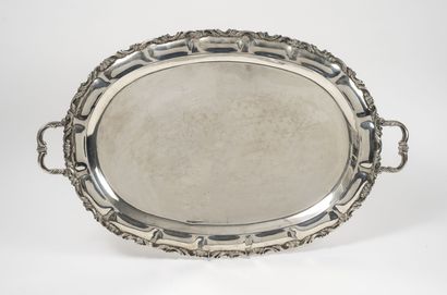 MEXIQUE, A. TORRES VEGA,
Silver serving tray...