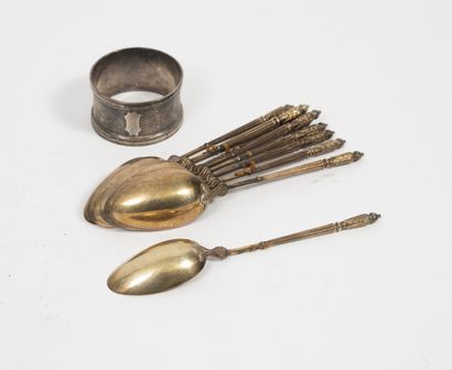 PUIFORCAT
Series of ten silver tea spoons...