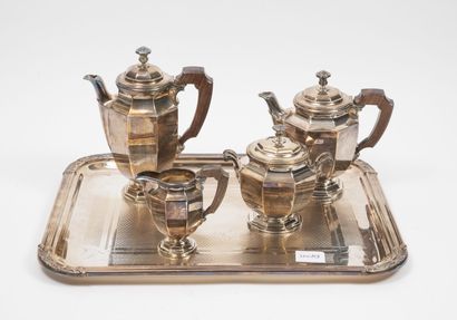 CHRISTOFLE
Tea and coffee set (4 p.) in silver...