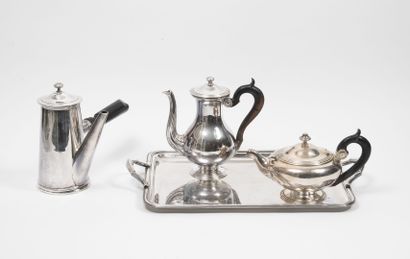 CHRISTOFLE
- Coffee pot and teapot in silver...