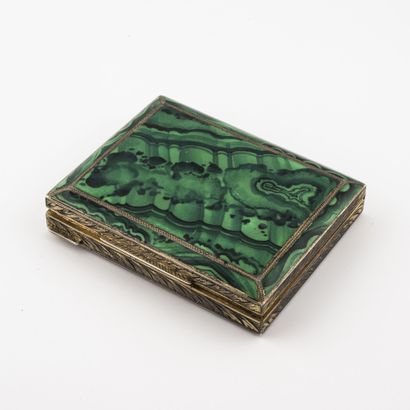 Rectangular silver case (800) dedicated with...