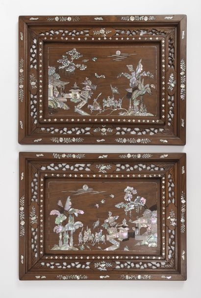 CHINE ou INDOCHINE, XXème siècle
Pair of...