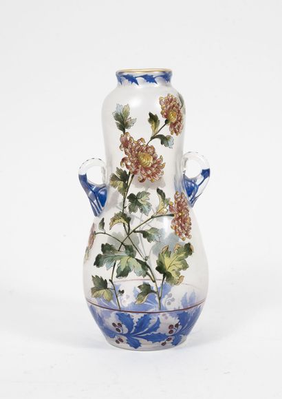 Vase coloquinte out of slightly opalescent...