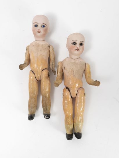 SFBJ
Lot of two mignonettes, porcelain heads...
