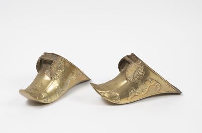 AMERIQUE du SUD, XXème siècle
Pair of brass...