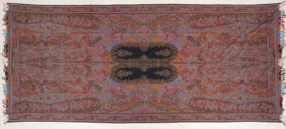 LYON
Polychrome woolen shawl with paisley...