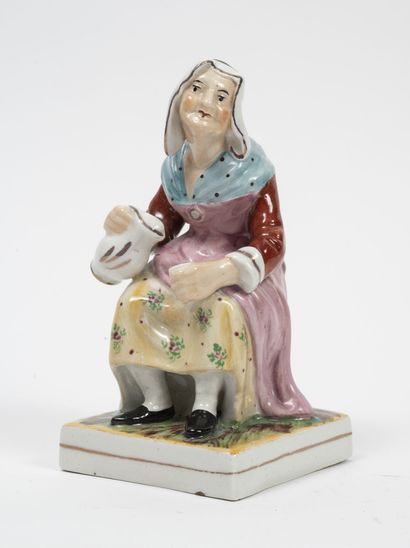 Lot of seven cats in enameled porcelain.

ATTACHED:...