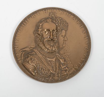Bronze medal commemorating the marriage of...