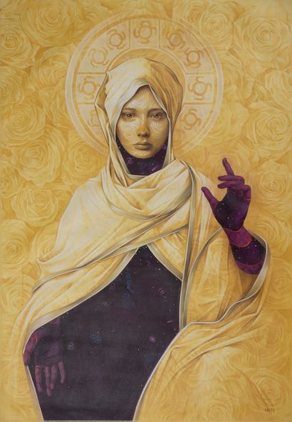 INTI (né en 1982)
Solar Flare, 2020. 
 Acrylic...
