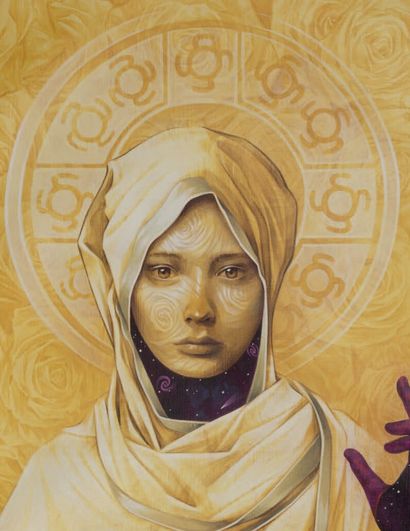 INTI (né en 1982)
Solar Flare, 2020. 
 Acrylic...