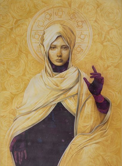 INTI (né en 1982)
Solar Flare, 2020. 
 Acrylic...