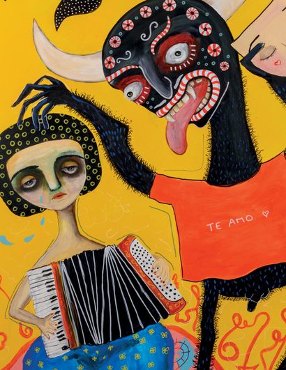 Mon LAFERTE (née en 1983)
Gracias, 2021
Acrylic...