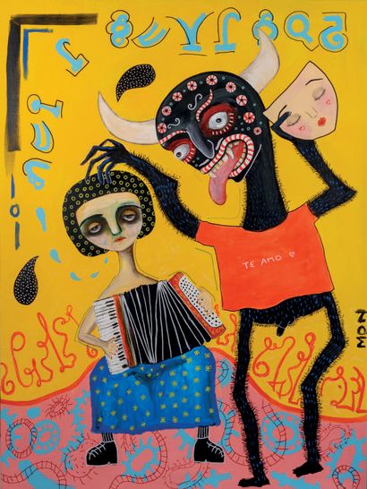 Mon LAFERTE (née en 1983)
Gracias, 2021
Acrylic...