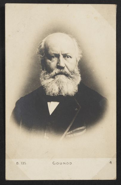 Charles GOUNOD, compositeur. 
Sepia photograph...