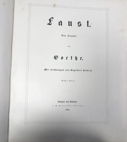 Goethe
Faust.

Stuttgart and Cubingen. 1854.

1...