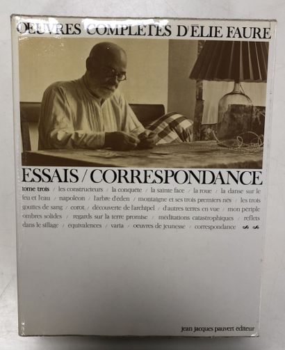 OEuvres complètes d'Elie Faure, essais/correspondances...