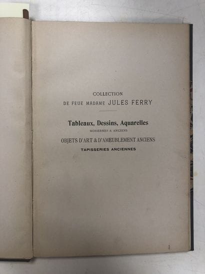 Collection of the late Madame Jules Ferry.

Paintings,...
