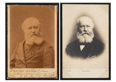 Charles GOUNOD, compositeur. 
Sepia photograph...