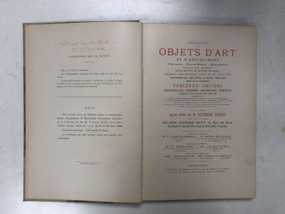Victorien Sardou collection, art objects,...