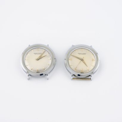 ERNEST BOREL
Two round cases of men's wrist...