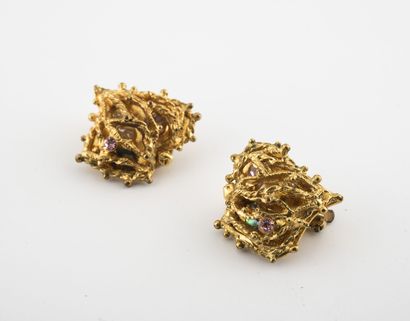 Christian LACROIX
Pair of gold-plated metal...
