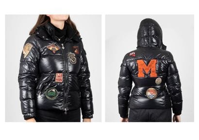 MONCLER
Women's short jacket in icy black...