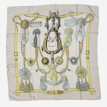 HERMES Paris
Carré en twill de soie imprimée,...