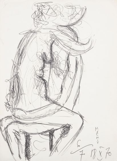 Jean CARZOU (1907-2000)
The officiants, 1979....