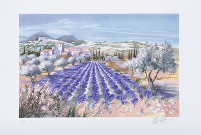 Ella FORT (XXème siècle)
Landscapes of Provence.

Lot...