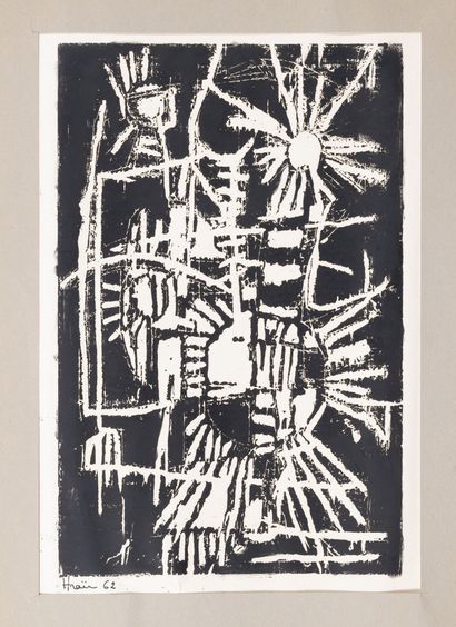 MELMY (XXème siècle)
Untitled, 1962.

Charcoal...