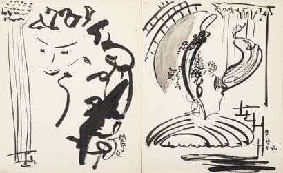 MELMIY (XXème siècle)
Untitled.

Lot of thirteen...