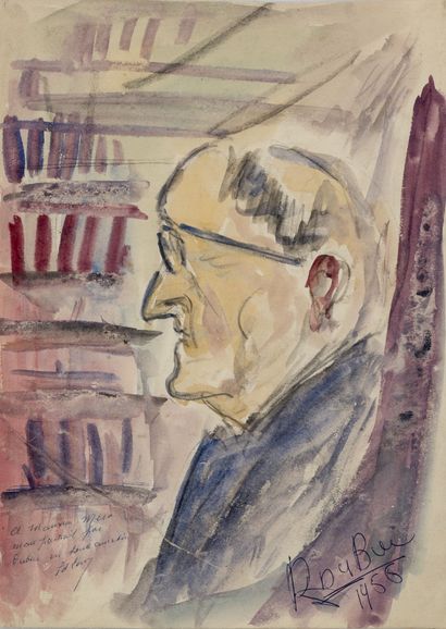 Roland DUBUC (1924-1998)
Portrait of a man...
