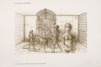 Jean CARZOU (1907-2000)
The officiants, 1979....